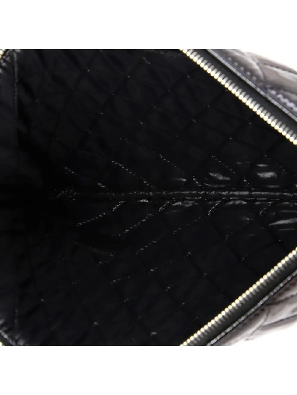 Chanel O Case Clutch Quilted Patent #340339C11B